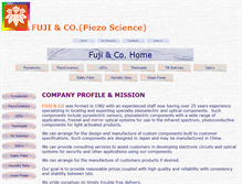 Tablet Screenshot of fuji-piezo.com